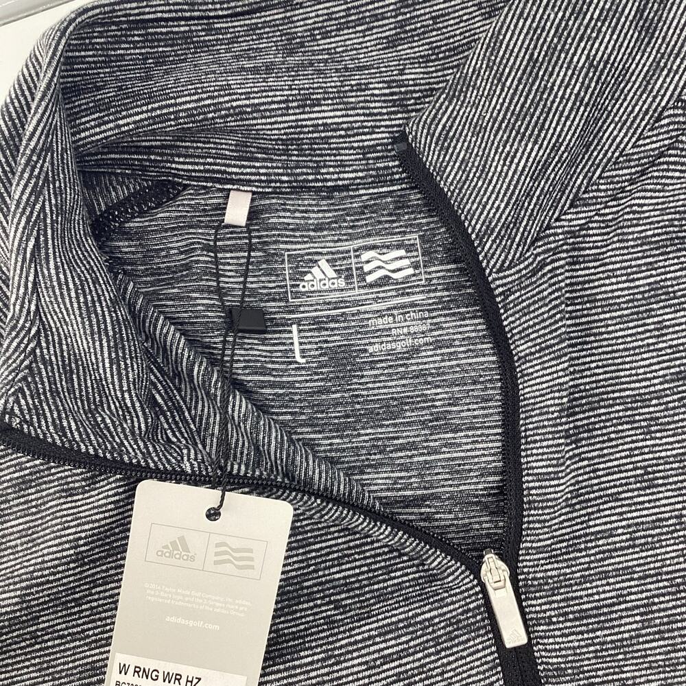 Adidas Wofford Terriers Women’s 1/4 Zip Pullover Gray Black Size Large New 205 - Picture 10 of 10